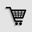 © veronchick84 - shopping basket - black vector  icon with shadow