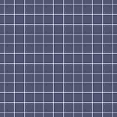 Wall Mural - Blue seamless pattern with white grid lines