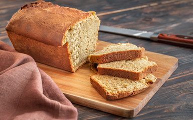 Wall Mural - Sliced pumpkin bread