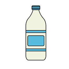 Sticker - Isolated milk bottle vector design