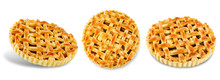 Apple Pie On A White Isolated Background