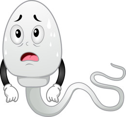 Sticker - Sperm Mascot Hot Illustration