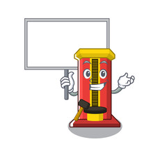 Canvas Print - Bring board hammer cartoon shaped character game machine