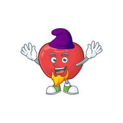 Poster - Elf red apple cartoon mascot, character cute