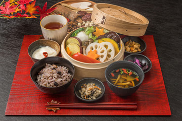 Wall Mural - 蒸し野菜料理　Steamed vegetables with medicinal dishes