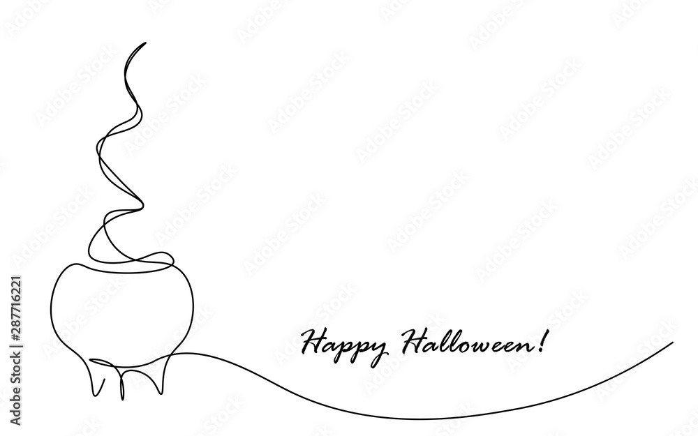 Halloween card with pumpkin, vector illustration - obrazy, fototapety, plakaty 