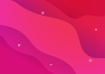 Fototapete - Abstract gradient flat design vector background