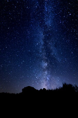 milky way during the summer in spain