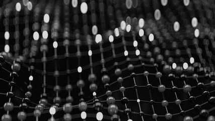 Concept of network and internet communication 3D render