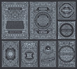 © Extezy - Vintage vector set retro cards. Template greeting card border or invitation
