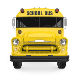 Wall Mural - Vintage School Bus Isolated