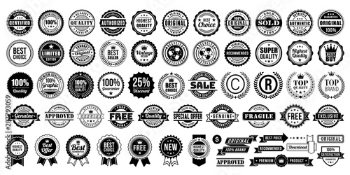 Vintage Retro Vector Logo for banner Poster Mural XXL