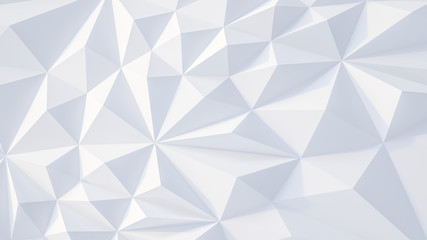 Wall Mural - White backround. Abstract Illustration. Parametric Low poly triangle