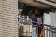 © taiga - Laundry Drying in the Balcony at the old apartment, closeup.
