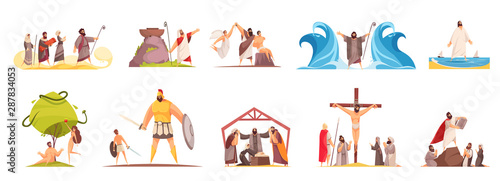 Fotomural Bible Narratives Characters Set