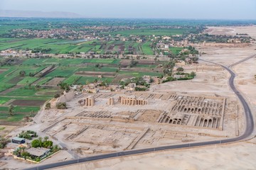 Sticker - Aerial view of Ramesseum, Luxor, Egypt