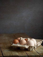 Canvas Print - fresh natural organic eggs