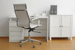 © New Africa - Stylish workplace interior with modern office chair and desk
