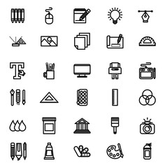 Sticker - bundle of graphic designer set icons