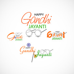 Canvas Print - Happy Gandhi Jayanti