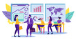 © Mykola - Business Partners in Office. Vector Illustration.