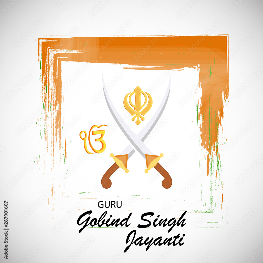 Happy Guru Gobind Singh Jayanti Stock Illustration | Adobe Stock