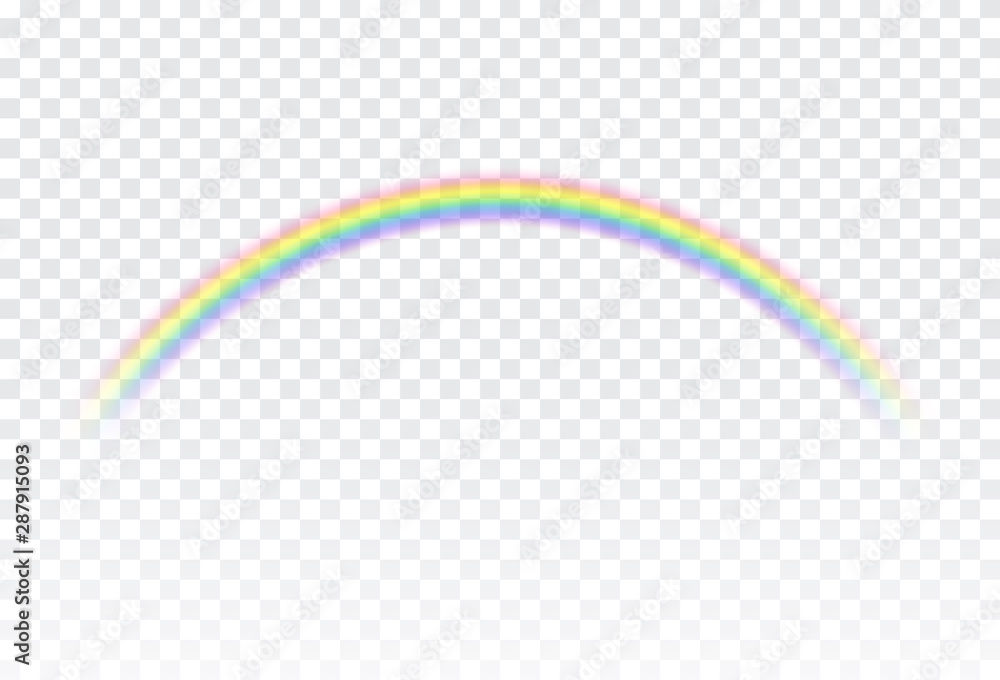 Rainbow icon isolated on transparent background. Spectrum fantasy ...