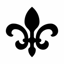 Black Fleur-de-Lis Symbol