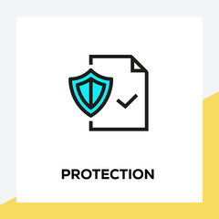 Poster - PROTECTION LINE ICON SET