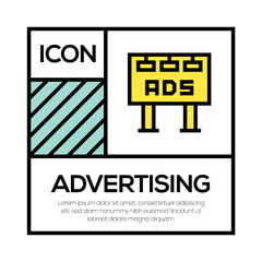 Sticker - ADVERTISING ICON CONCEPT