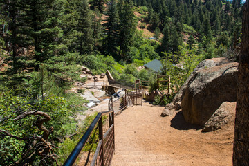 Colorado spring waterfalls Helen Hunt's falls