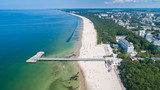 Kołobrzeg – piękne miasto i uzdrowisko nad Morzem Bałtyckim z lotu ptaka