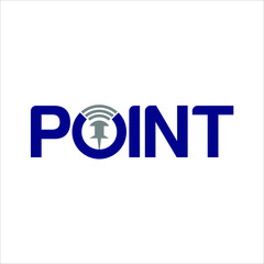 Wall Mural - Point Logo. Pinned  Symbol. Icon Vector Eps 10.