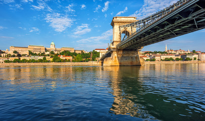 Canvas Print - Budapest city on Danube river, Hungary