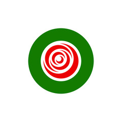 Wall Mural - Letter O and Rose Logo. Flower Symbol. Icon Vector Eps 10.