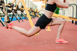 © Anastasia - Sporty fitness woman doing trx training outdoors on the stadium