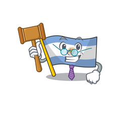 Wall Mural - Judge argentina mascot flag kept in cartoon drawer