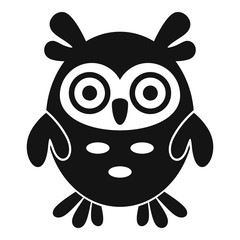 Wall Mural - adorable owl icon. simple illustration of adorable owl vector icon for web design isolated on white 
