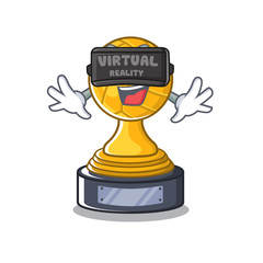 Sticker - Virtual reality volleyball trophy in the character shape