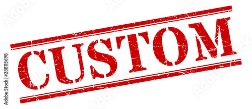 Cuadros en Lienzo custom stamp. custom square grunge sign. custom