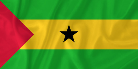 Wall Mural - Sao Tome and Principe waving flag