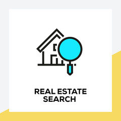 Sticker - REAL ESTATE AGENT LINE ICON SET