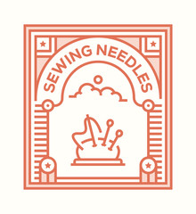 SEWING NEEDLES ICON CONCEPT