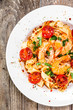 © Jacek Chabraszewski - Shrimps with pasta and vegetables