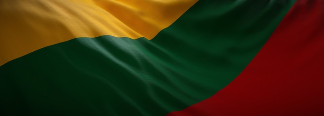 Wall Mural - Official flag of Lithuania. Web Banner