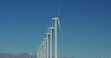 Wind Turbines In Palm Springs, California