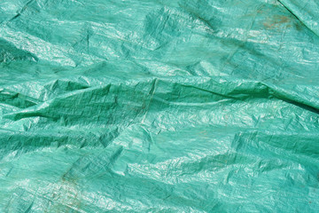 Wall Mural - Green Plastic Tarp Background