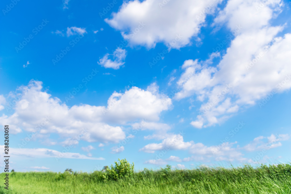 Poster 青空と雲の背景素材 暑中見舞い テンプレート Nikkel Art