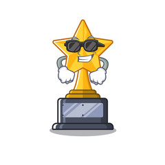 Canvas Print - Super cool star trophy with the character shape