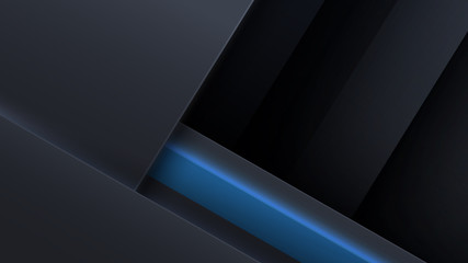 Sticker - Layers of carbon triangles with shine blue neon